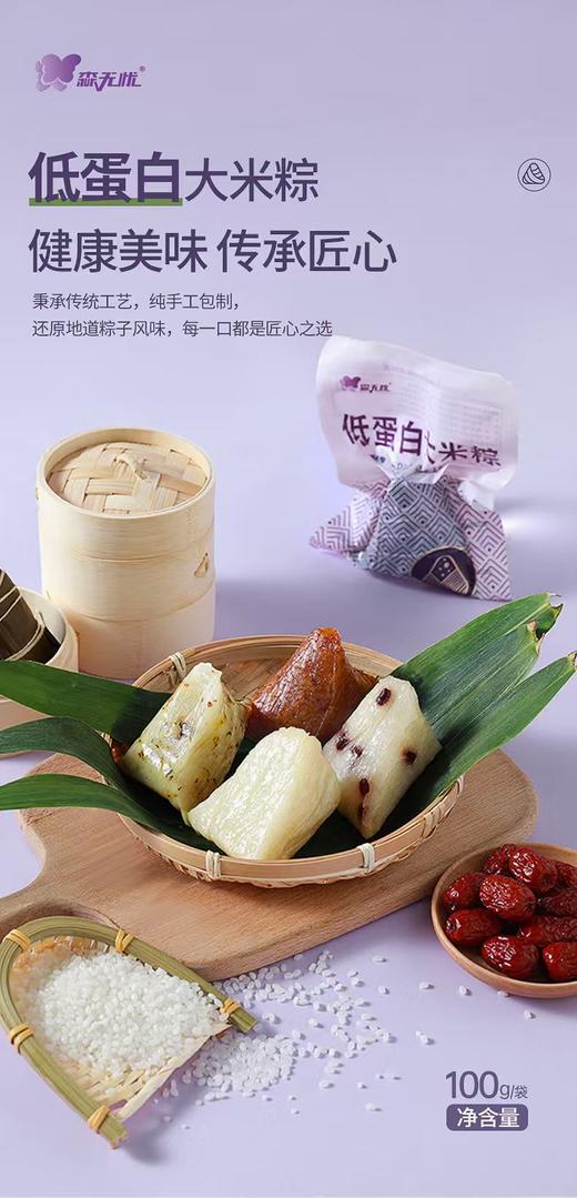 【森无忧3月超级88】【预售：三月底发货】森无忧低蛋白大米粽 口味可备注 商品图1