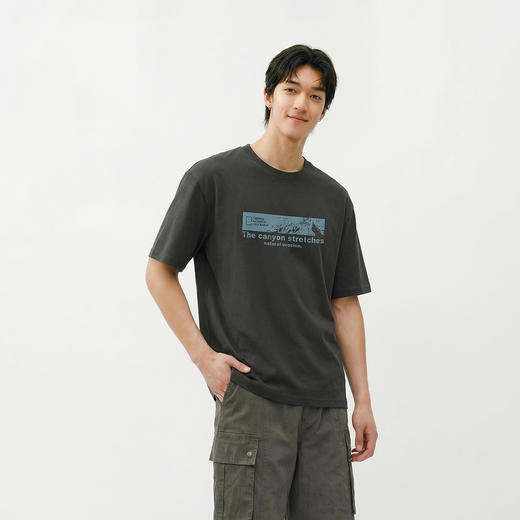 森马中国国家地理系列短袖T恤男夏季户外印花针织衫潮流百搭上衣 商品图1