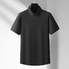 【DM】大依优型大码男装夏季弹力翻领短袖衬衫商务休闲百搭上衣T恤350斤 商品缩略图2