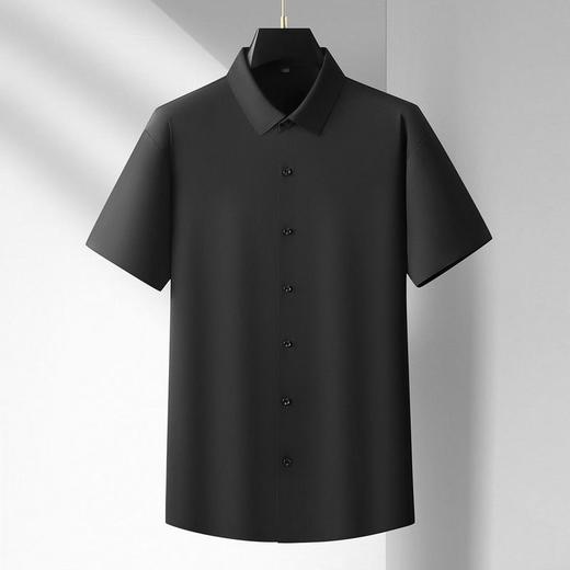【DM】大依优型大码男装夏季弹力翻领短袖衬衫商务休闲百搭上衣T恤350斤 商品图2