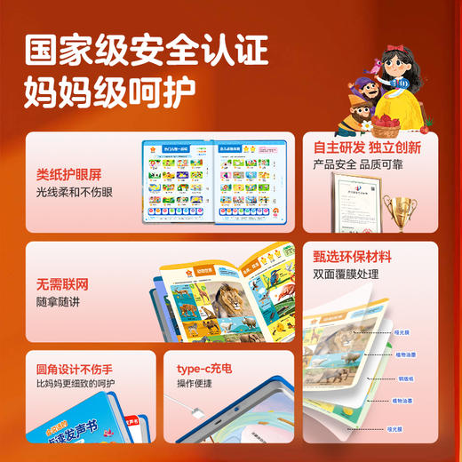 【品牌直发】【点读星】会说话的早教点读发声书婴幼宝宝启蒙认知绘本儿歌童谣手指点读有声伴读物 商品图3