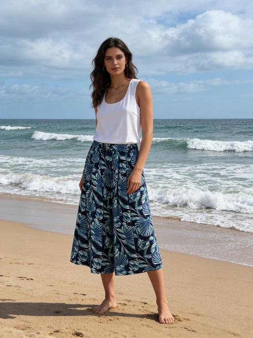 【UL系列外穿】舒雅女棉+再生纤维加蚕丝混纺多用搭配 简约大气背心 设计师款背心 80/24633V 商品图2