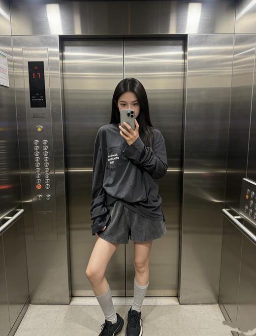 一店k （原版定织棉麻面料！）AS真的太会做松弛感单品了！棉+亚麻的混纺面料软而不塌！太舒服了！口袋倒印小标低调又有辨识度 ！26春新款口袋字母大T恤 宽宽松松慵懒范儿 好穿极了 商品图11