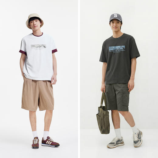 森马中国国家地理系列短袖T恤男夏季户外印花针织衫潮流百搭上衣 商品图3