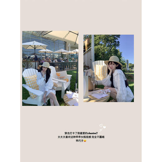 金蘑菇菇 Conte d’ete 凯瑟琳的衣橱 / 100棉 夏日氛围感小白裙 商品图3