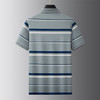 【DKP】大依优型大码男装夏季条纹短袖POLO衫商务休闲中老年棉质上衣T恤 商品缩略图4