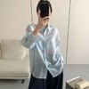 26春夏松弛简约天丝莫兰迪色清爽透气轻薄长袖防晒衬衫上衣25812 商品缩略图3