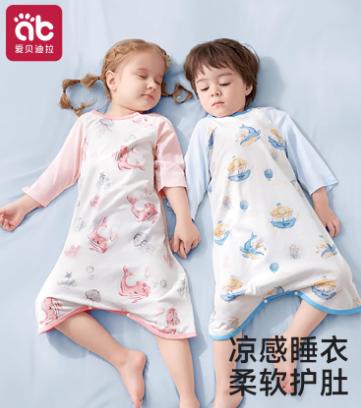 婴儿睡袋春夏季纯棉四季通用款幼儿童宝宝连体睡衣春秋睡裙防踢被★爱贝迪拉 商品图1