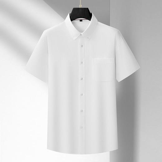 【DM】【棉麻】大依优型大码男装夏季纯色短袖衬衫商务休闲上衣多色可选 商品图1