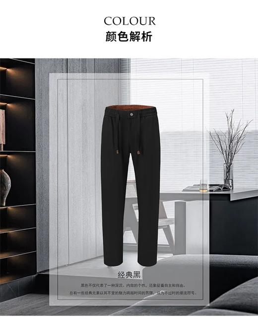 意式老钱风/时髦杀手锏   男士天丝麻夏季休闲长裤… 商品图3