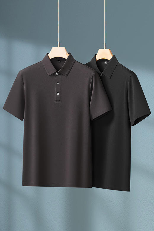 【DKP】【莫代尔+绵羊毛】大依优型大码男装翻领polo衫短袖亲肤透气商务短袖上衣 商品图5