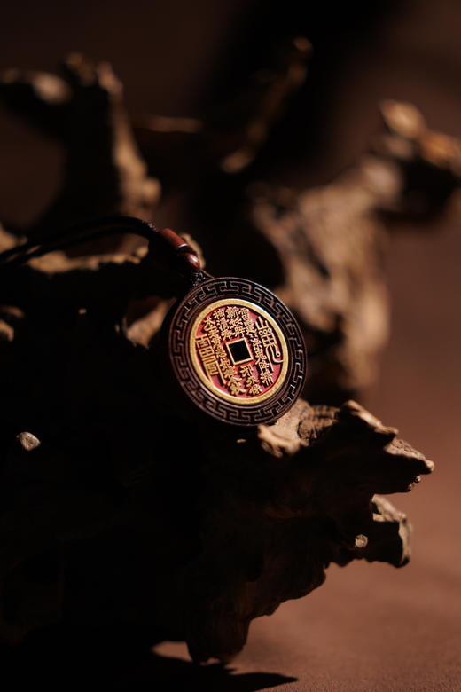 预售【雷击木紫薇讳朱砂山鬼钱吊坠】| 大梦香堂 商品图0