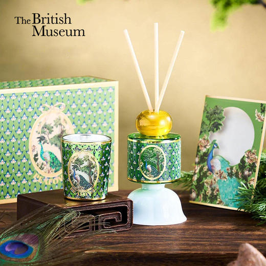 大英博物馆 东方梦境系列 孔雀香氛套装礼盒-羽开富贵 商品图0
