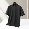 【DKP】【莫代尔+绵羊毛】大依优型大码男装螺纹领纯色短袖运动休闲T恤上衣 商品缩略图1