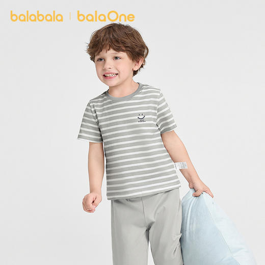 【balaOne】巴拉巴拉童装儿童短袖t恤男童女童上衣夏新款亲子纯棉 商品图2