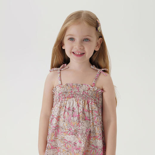 马克珍妮漫山花开女童纯棉吊带套装2026年夏装新款561057 商品图2