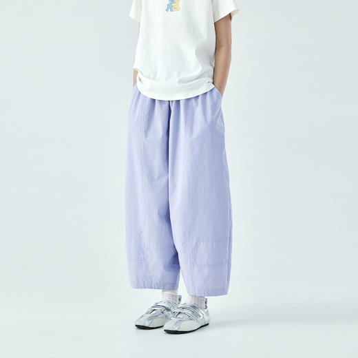 棵初26年夏季新款亲子中大女童水洗棉亲肤休闲裤轻盈宽松气球裤子 商品图2