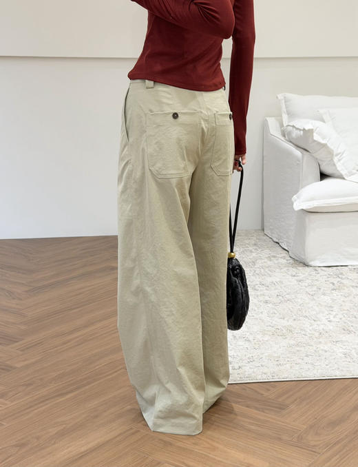 索罗娜抗皱形态记忆棉休闲裤直筒裤031307 商品图3