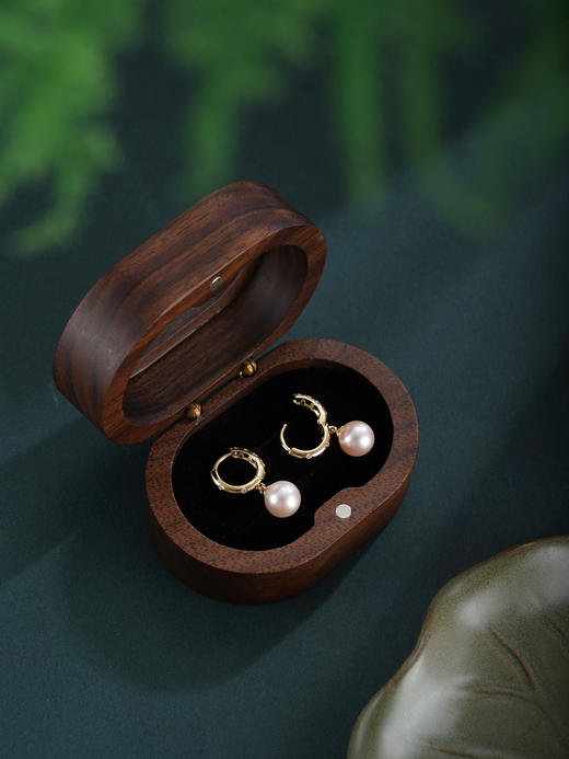 子佩集【璀璨情缘】银S925珍珠惜王妃耳环【YE0625】扣环圆圈镀金2602 商品图3