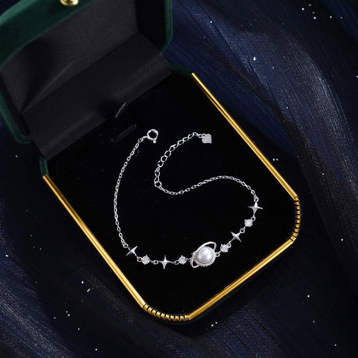 子佩集【环绕星球】S925银珍珠手链【SL070532】珍珠锆石星空2509 商品图1