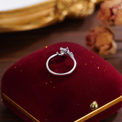 子佩集【叶柔】S925银珍珠戒指【JL071203】珍珠叶子锆石2509 商品图6