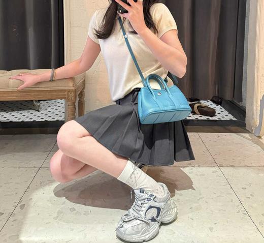 【门店同款】ENJOY春季“柔权主义”半拉链短袖针织衫 169250427 商品图2