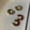 金色光晕耳扣 红色珐琅款（非质量问题不退换）更多美图群内见 详询烧饼 商品缩略图0