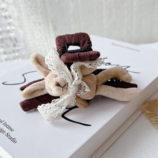 百搭ZY森系蕾丝兔抓夹抓夹-纪念日百货门店同款169648101 商品图0