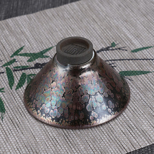 子佩集【娇花照水】S990银摆件【YSYCJ004】茶具品茗杯原创作品茶杯紫花丝莲花2509 商品图7