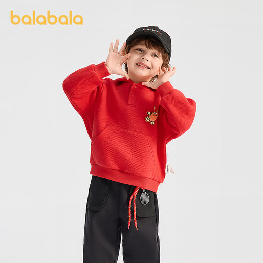 【商场同款】巴拉巴拉童装儿童卫衣男童2026新春小恶魔耳朵造型衣 商品图1