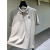 天丝+棉透气网格夏季新款质感翻领休闲短袖polo衫上衣   YH-60119 商品缩略图0