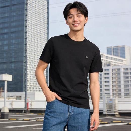 【DX】大依优型大码男装夏季圆领短袖T恤休闲百搭打底衫棉质短袖300斤 商品图3