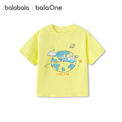 【balaOne】巴拉巴拉宝宝短袖t恤男女童2026新夏纯棉吸湿速干上衣 商品图4