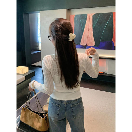 <曾小咸推荐>3.16现货秒杀 ！微信超特价！韩系短款针织衫 日常189.99 立减100 秒杀89.99！！ 商品图4