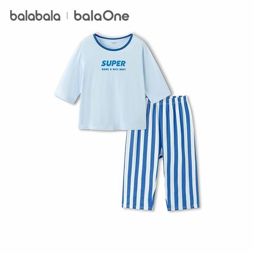 巴拉巴拉儿童睡衣套装夏季薄款空调服男女童家居服小童中大童纯棉 商品图4
