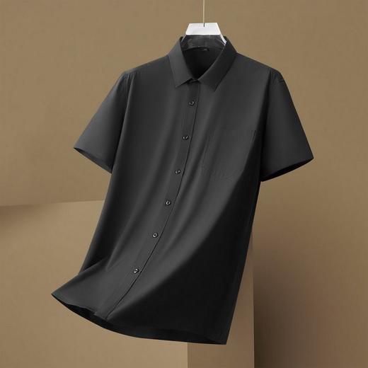 【DM】大依优型大码男装夏季纯色衬衫短袖商务休闲袖T恤350斤加肥加大码 商品图1