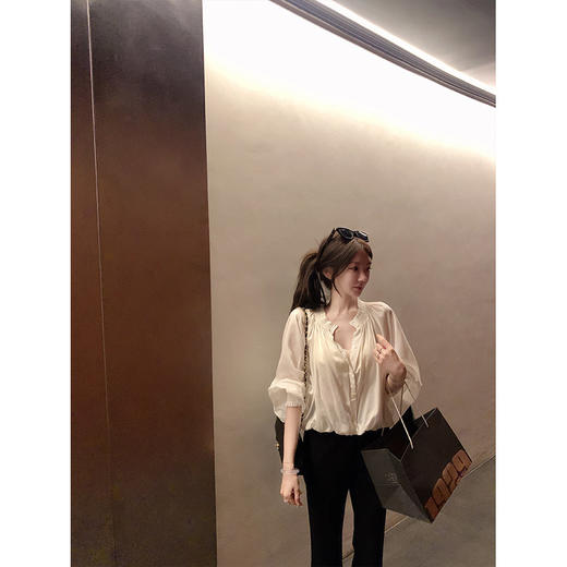 金蘑菇菇 公主的防晒 / 天丝亚麻防晒衬衫与牛仔小短裤 商品图3