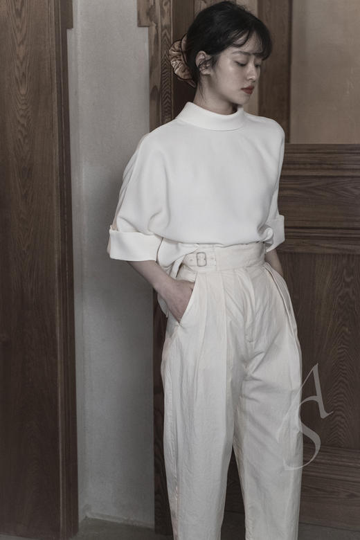 Mark Kenly Domino Tan 26SS 奶油白绉纱BAILEE两穿上衣 商品图2