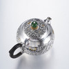 子佩集【花开福盈】S999银摆件【ZJ036】茶具牡丹花嵌金小茶壶2509 商品缩略图8
