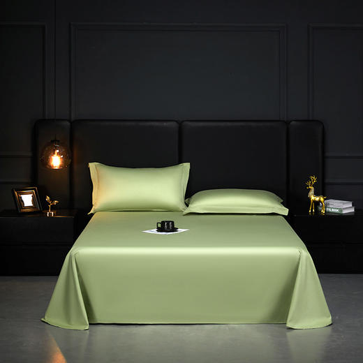 高支高密~ 100支全棉新疆长绒棉床单纯棉单双人贡缎加厚床单枕套三件套 商品图6