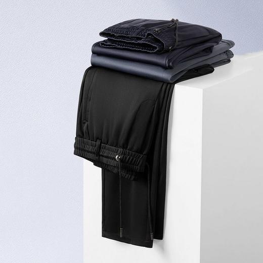 【DM】大依优型大码男装夏季薄款弹力长裤商务休闲松紧腰直筒长裤300斤 商品图1