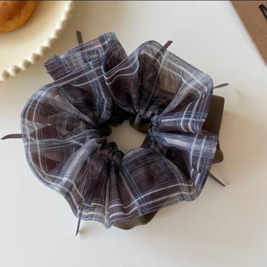 清新少女温柔气质双层韩系轻纱发圈-纪念日百货门店同款170498075 商品图2