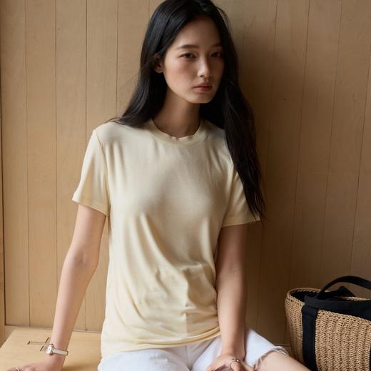 【2026年新款】SPLELED 蚕丝羊毛经典T恤 9972 美利奴羊毛+兰精天丝+桑蚕丝 原始质感 顺滑亲肤 清爽透气 商品图2