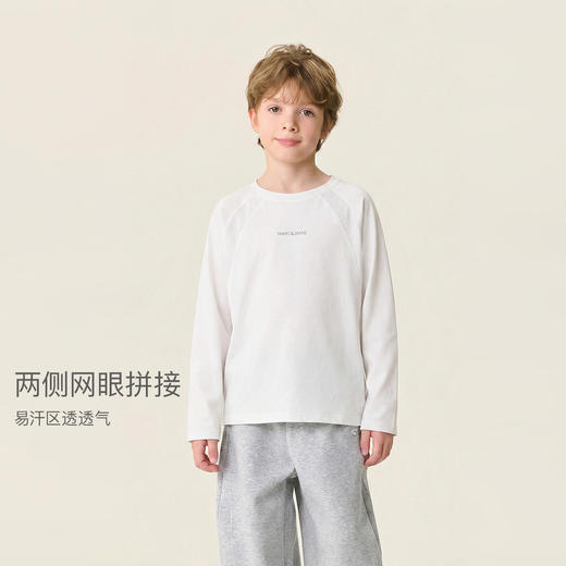 马克珍妮轻潮运动男童防晒速干网眼T恤2026年春装新款560057 商品图2