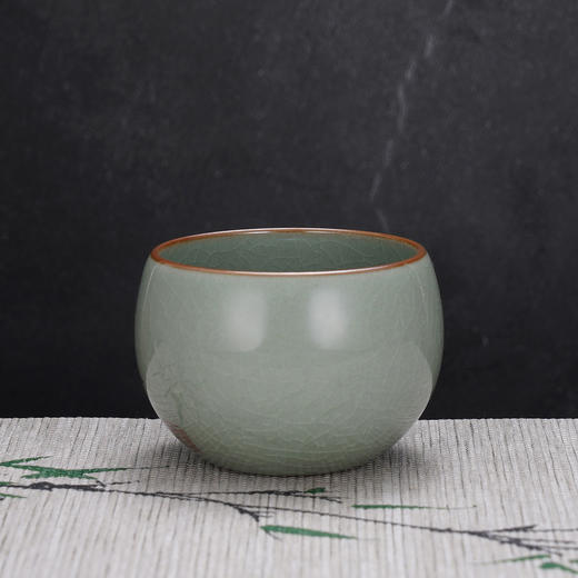 子佩集S990【幽兰芳华】摆件【SR002】纯银茶具冰裂纹梅兰竹菊茶杯-金鱼景德镇手绘2508 商品图2