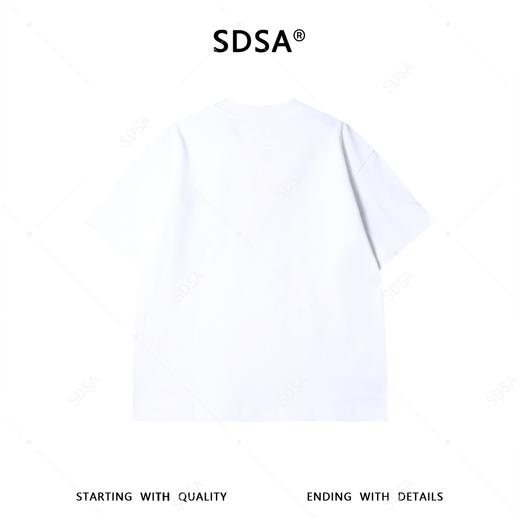 266012SDSA男装2026新款高贵轻奢美式刺绣字母圆领短袖T恤百搭宽松上衣 商品图5