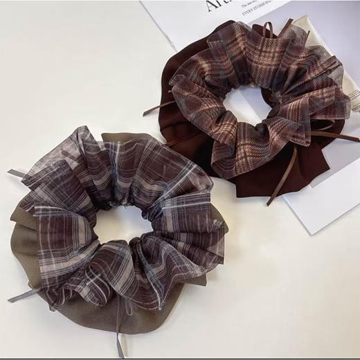 清新少女温柔气质双层韩系轻纱发圈-纪念日百货门店同款170498075 商品图0