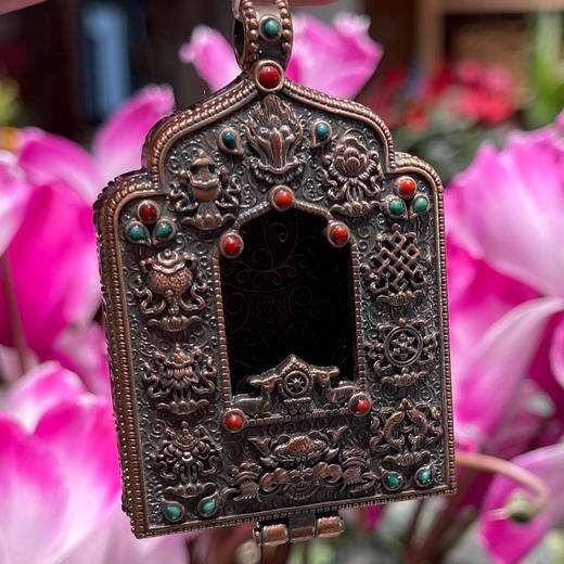 500元/只红黄铜嘎乌盒 商品图2