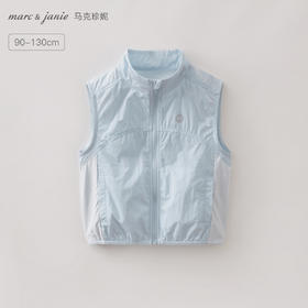 马克珍妮轻盈透气男童运动马甲2026年夏装新款560309