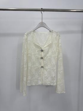 【门店同款】ENJOY春季蕾丝贝壳小衫 170544887